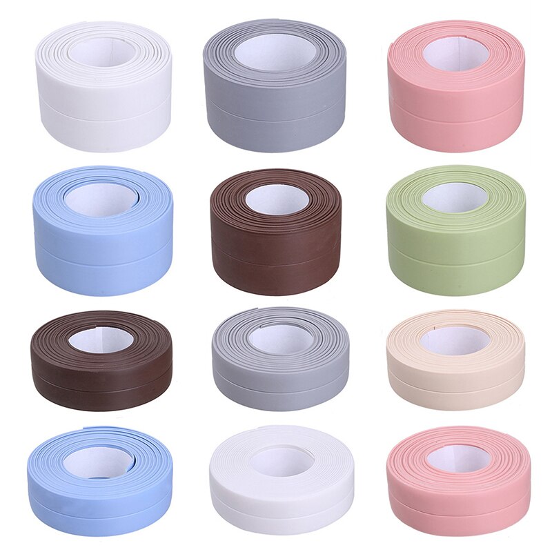 Keuken Afdichting Muur Tape Bad Afdichtstrip Tape Zelfklevende Tape Waterdicht Muursticker Douche Wastafel Tape Badkamer Gadgets