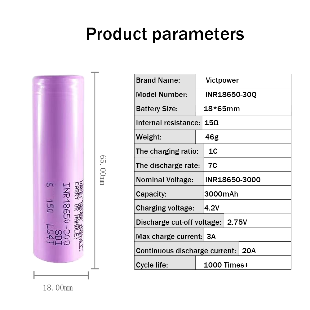 Batteria ricaricabile DMEGC 26E NCM di grado A + migliore qualità INR18650 3.7V 2600mAh batterie agli ioni di litio cilindriche agli ioni di litio per: Grigio scuro