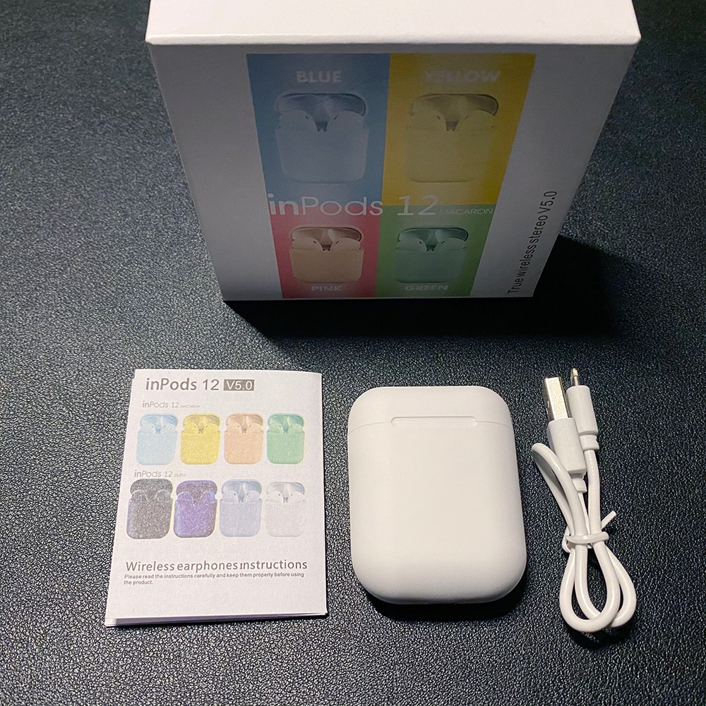 Bluetooth Kopfhörer Luft 2 inPods 12 TWS Drahtlose Sport Ladung Headset Touc Mit i9s i12 Tws Für iPhone Xiaomi Huawei samsung