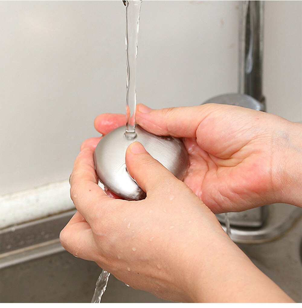 Stainless Steel Soap Oval Shape Deodorize Smell From Hands Retail Magic Eliminating Odor Kitchen Bar Chef Soap Kitchen Tools#25