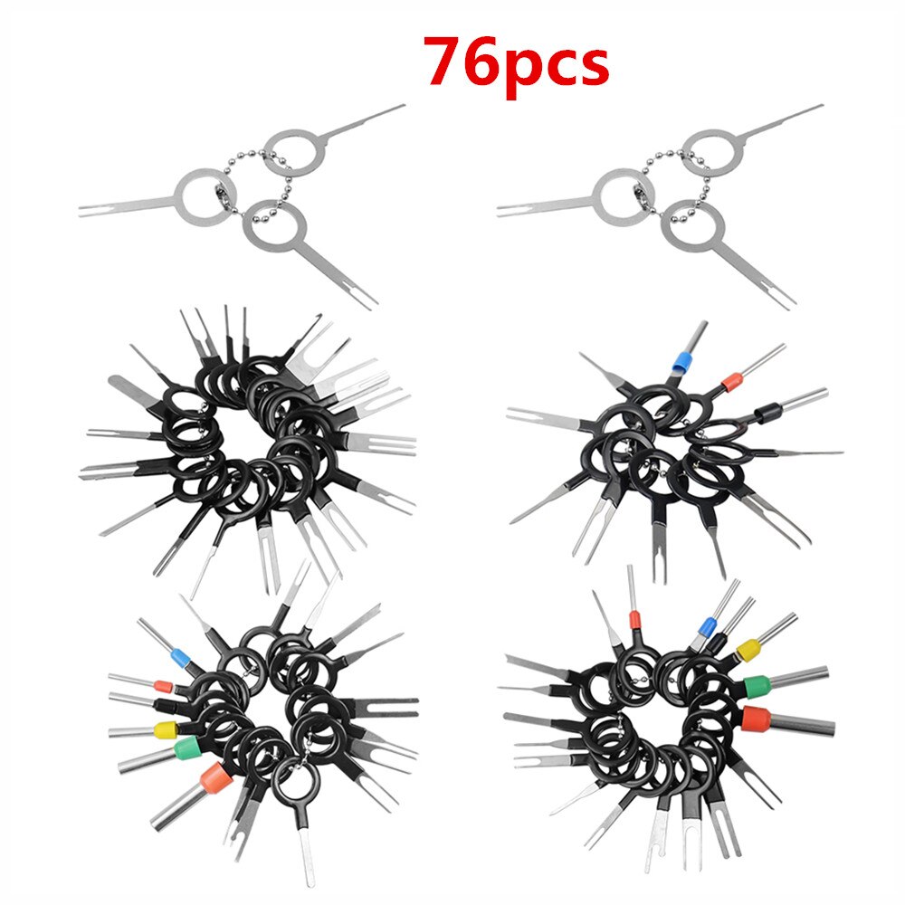 Terminal ejector kit pin ejector terminal puller automotive auto kit wire release car plug terminal demontering handverktygssats