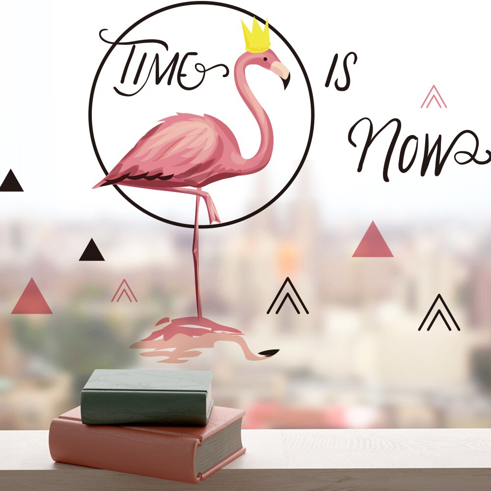 Flamingo seinäsisustus huoneen sisustustyyli vauvan seinätarrat lastenhuoneeseen kodin sisustukseen olohuone  qt721