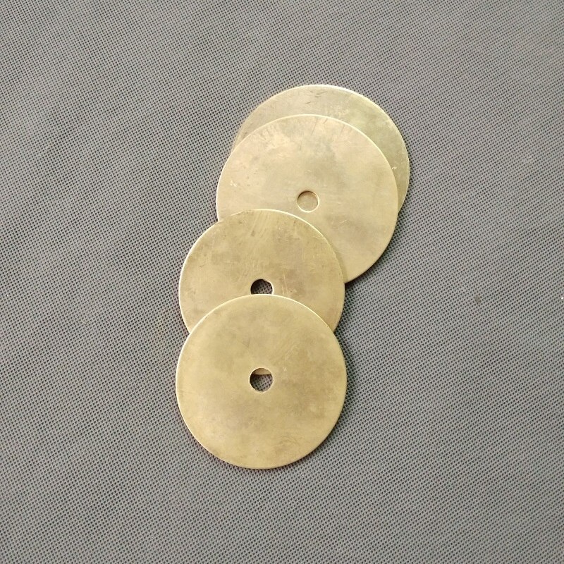 2 Stks/partij 20/30/50/60/70/90/180 Mm Puur Messing Koper Disc. Met 10 Mm Centrale Gaten Messing Koper Sheet Verlichting Accessoires