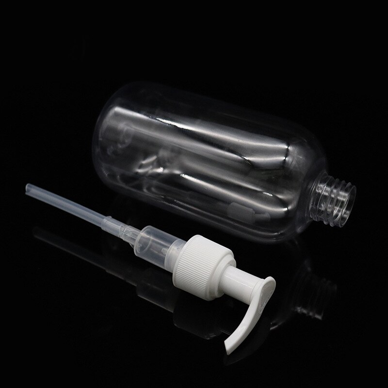 Clear Plastic Verdikte Flessen Met Pompen Dispensers Navulbare Vloeibare Zeep Transparante Ronde Flessen F2