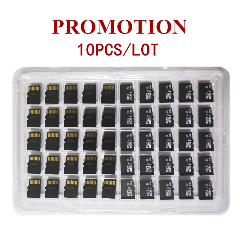 ! 10 unids/lote 1GB 2GB 4GB 8GB tarjeta Micro 64MB 128MB 256MB 512MB TF Tarjeta de tarjeta Micro TransFlash tarjeta de memoria para teléfono móvil