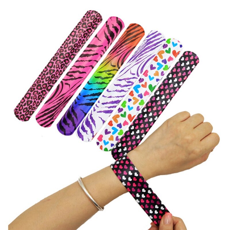 25 Stks/partij Kinderen Klap Voor Kids Snap Met Bloem Animal Print Voor Festival Halloween Christmas Party Gunsten Verjaardagscadeautjes