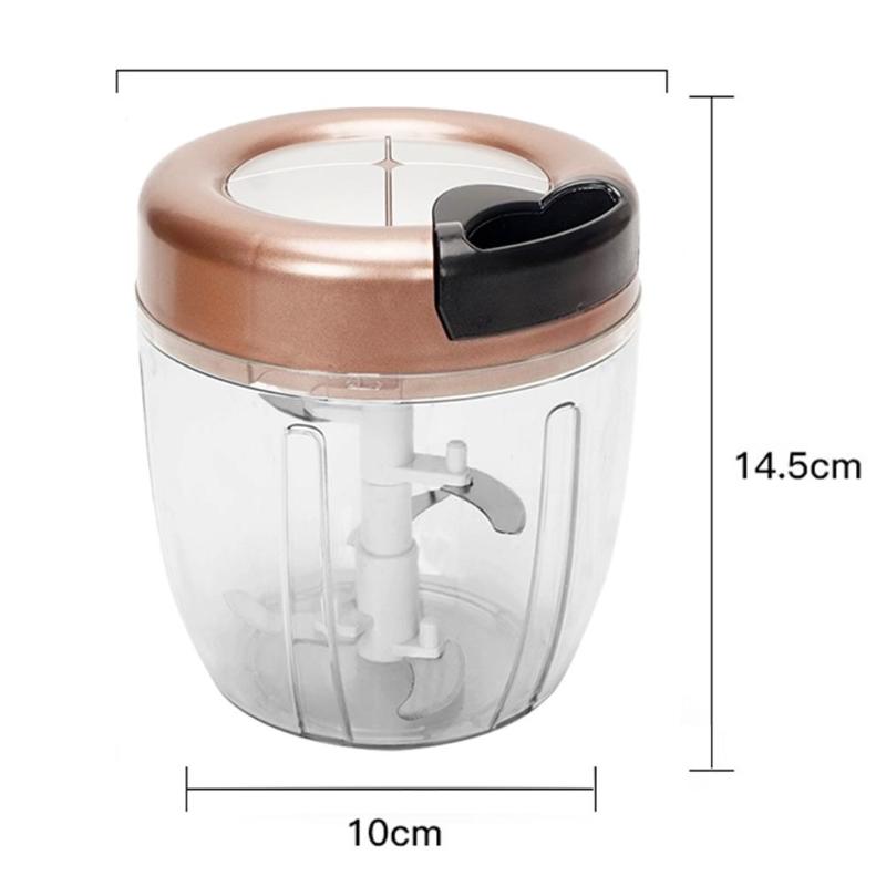 Portable Manual Meat Grinder Food Chopper Stainless Steel ABS Durable Mincer Mixer Blender Fruit Nuts Mixer Processors: F