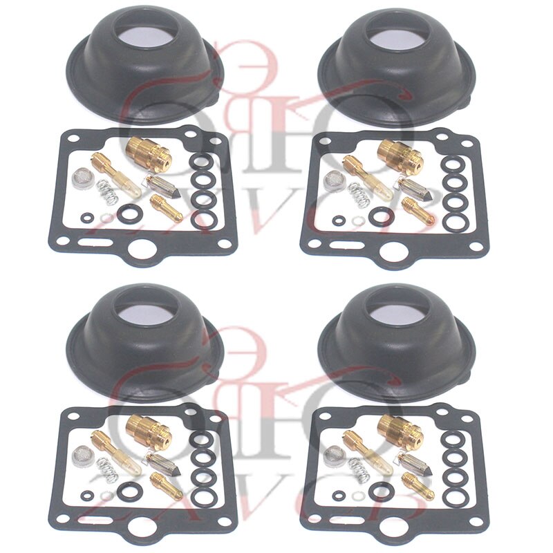 4 Set Voor XJ900F 58L 1986-1990 Xj 900 XJ900 Motorfiets Carburateur Reparatie Kit Plunger Membraan Olie Cup Float: 4 sets Diaphragm