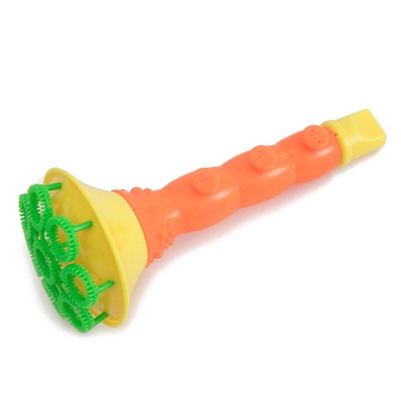 Soap Blowing Bubble Horn No Liquild Concentrate Stick Tray Kids Toys Kits Summer Outdoor Funny Bubble Machine Toy