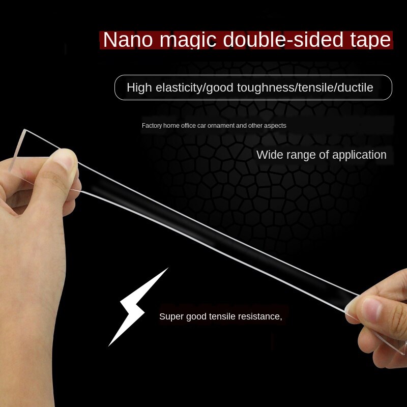 Magic Tape Nano Tape Nanometer Magic Dubbelzijdige Tape Waterdichte Hoge Viscositeit Transparante Universele Dubbelzijdig Tape 1/2/3M