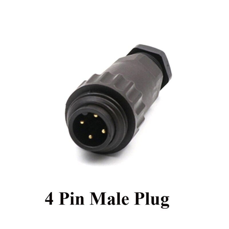 Original Weipu Connector WA22 IP67 Waterproof 4 Pin 7 Pin Cable Connector Plug Panel Socket Screw Termination: 4 Pin Male Plug