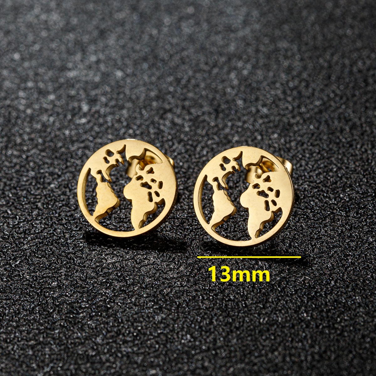 Roestvrijstalen Bliksemschicht Oor Piercing Oorbellen Meisje Punk Donder Gouden Trendy Vrouw Oorbel 2024 Premium Sieraden: Rood / Black Gun Plated