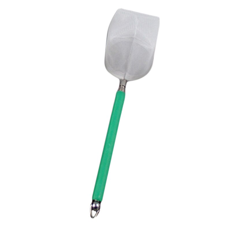 3D Mini Stainless Steel Adjustable Aquarium Catch Net Shrimp Scoop Fish Scoop Round Square Pocket Shrimp Catch Nets Fishing: green