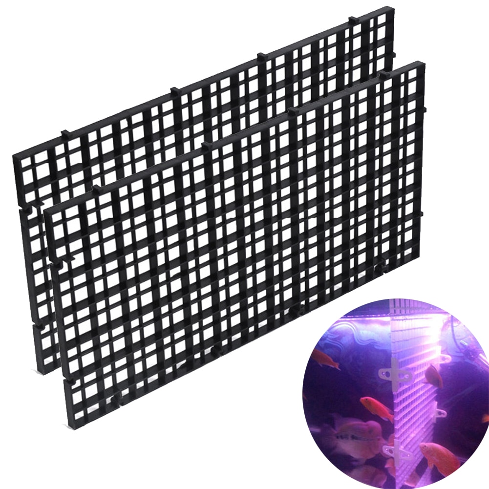 2 stuks/partij aquarium rooster verdeler isolatie lade eierkist aquarium filter bodem