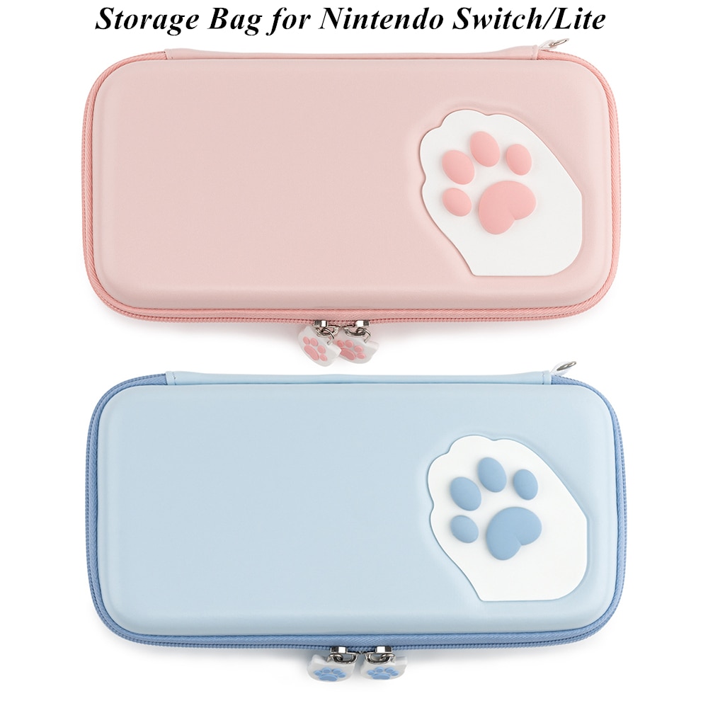 Funda de silicona para Nintendo Switch Lite, bolsa de almacenamiento CP con garra de gato, carcasa dura, accesorios para consola de juegos