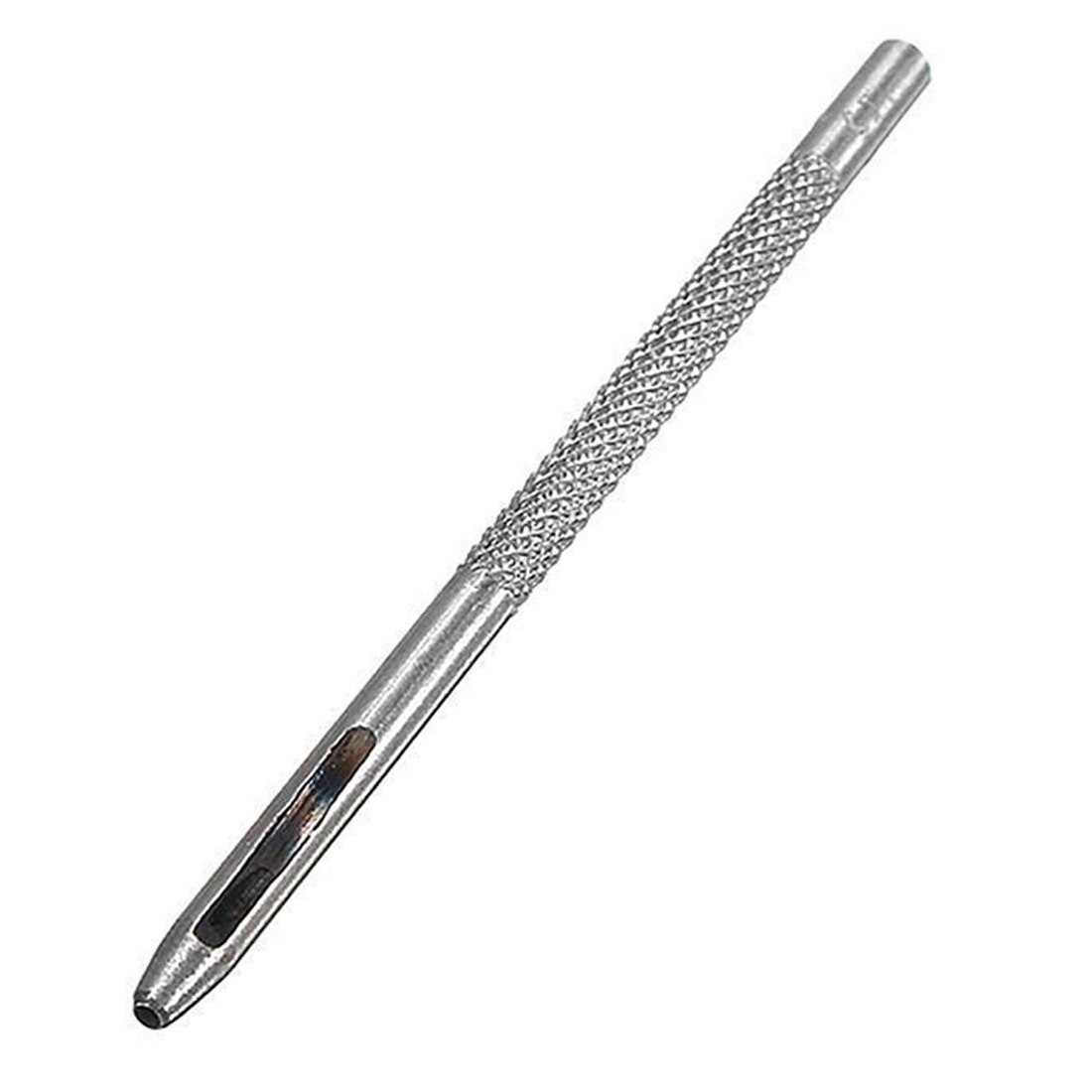 1 ud. De puntadas de costura, suministros de punzonado, punzón de hierro, herramientas de punzonado, herramienta de artesanía de cuero, perforadora, mango de madera: 2.0MM
