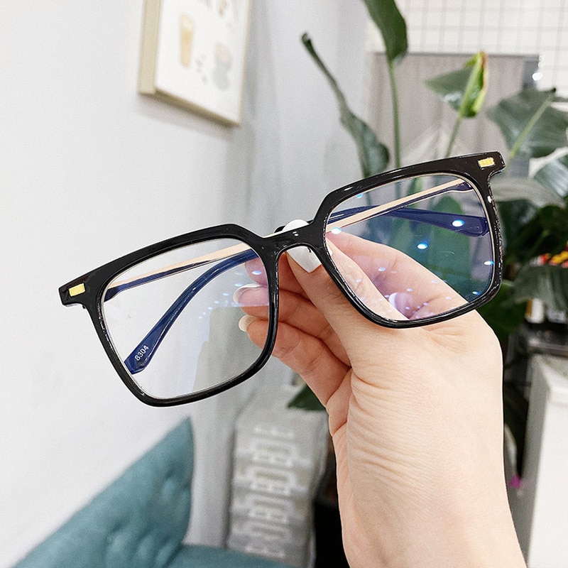 Gaming Glasses Computer Anti Fatigue Blue Light Blocking UV Protection Square Cat Eye Optical Glasses Frame Women Men