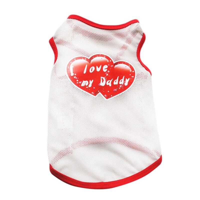 Small Dog Shirts Outdoor Sun Sunscreen Light Polyester Breathable Grid Dog Vests Love Clothes For Puppy Teddy Chihuahua#G: E / L