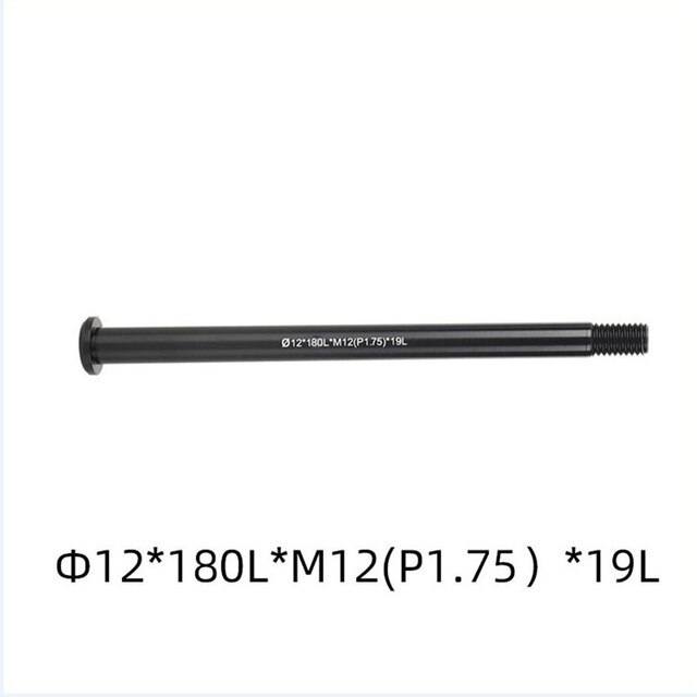 Bicycle Thru Axle Aluminum Alloy MTB Bike Quick Release Hubs Tube Shaft Skewers Cycling Front Rear Axle Replacement Accessories: 12x180LxM12