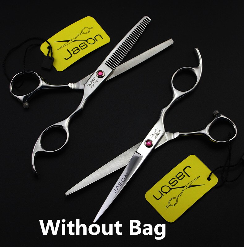 Jason-ciseaux de coiffure de supérieure, JP 440C, outil pour couper les cheveux, 306 #6'': One Pair Without Bag