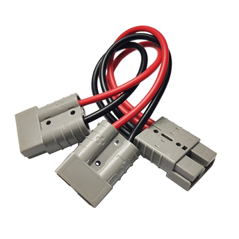 Cable Lug 1000W Plug Terminal 50A Connector Set Automotive Adapter Plug Kits Battery Terminal Solar 10AWG Extension Cord