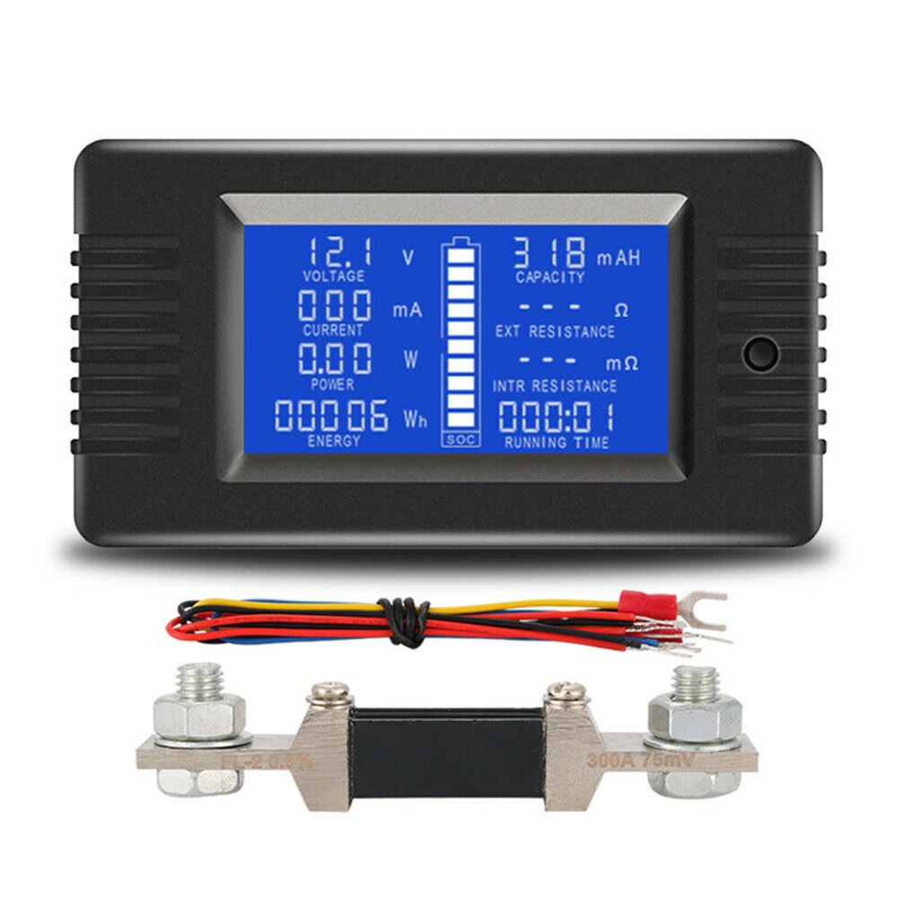 Lcd Display Volt Amp Meter Digitale Huidige Spanning Solar Power Meter Multimeter Amperemeter Voltmeter Batt-Ery Monitor Meter