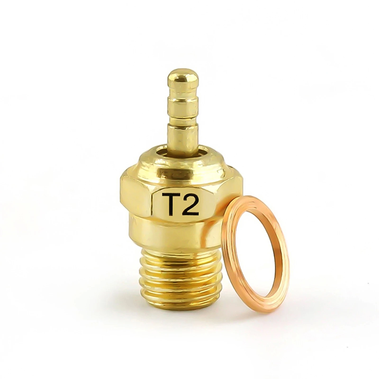 Bujías incandescentes calientes y medianas T1 T2 N3 N4 Reemplazo de piezas de motor de sistema operativo # 8 para coche RC Nitro Traxxas Redcat Himoto HPI HSP: YELLOW