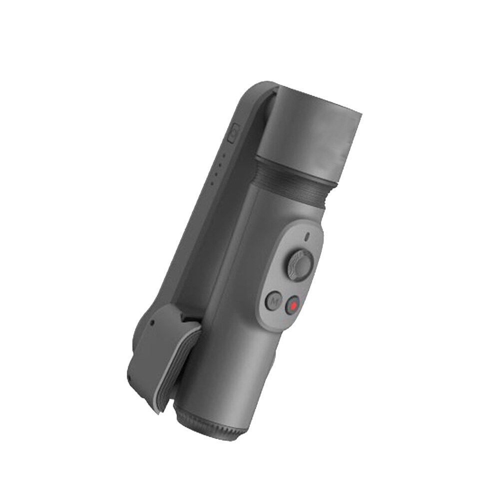 Universele, verstelbare, snelontgrendelbare, draagbare, opvouwbare, anti-shake cardanische stabilisator, live-uitzending, bluetooth, handheld selfiestick: Grijs