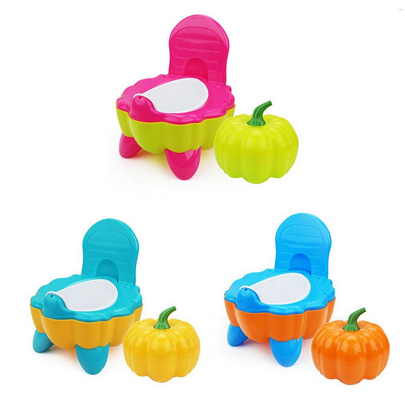Gresskarform baby potte toalettskål trening panne toalett sete låve urinal