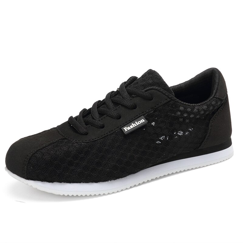 Billige kvinner tennissko pustende joggesko kvinnelige joggesko sportssko tenis feminino chaussure jenter merke joggesko mujer: Svart / 6