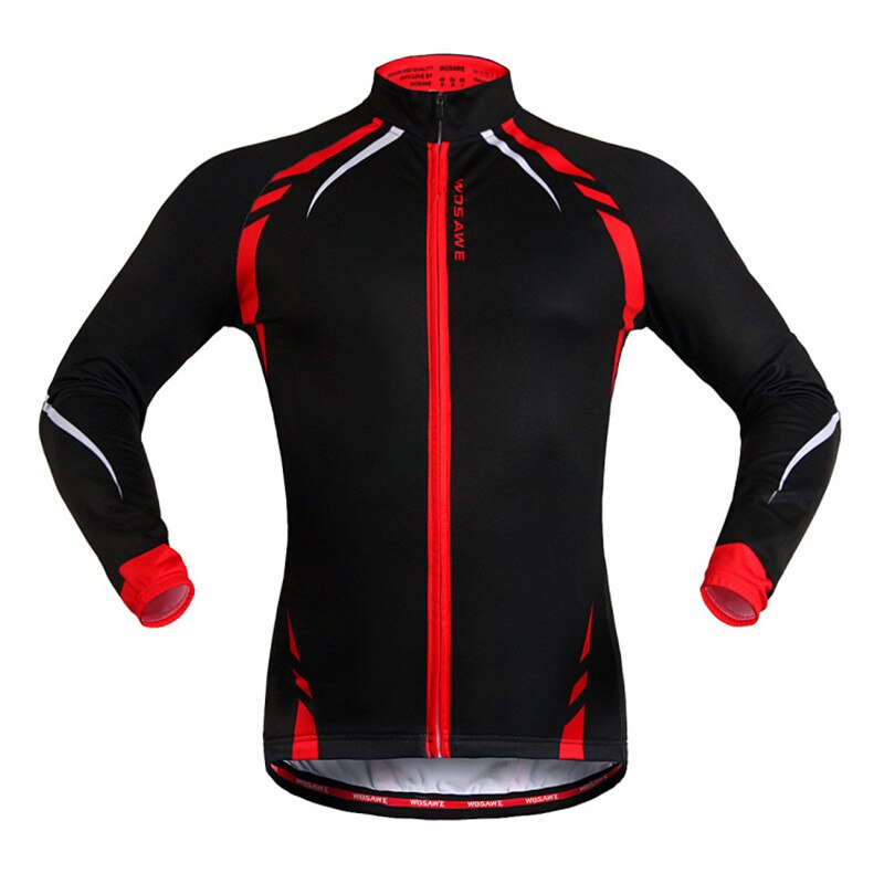 Termisk fleece cykeljakke forår efterår cykeltøj chaqueta mtb cykel vindjakker mænd kvinder vindtæt cykeljakke: Rød / Xl