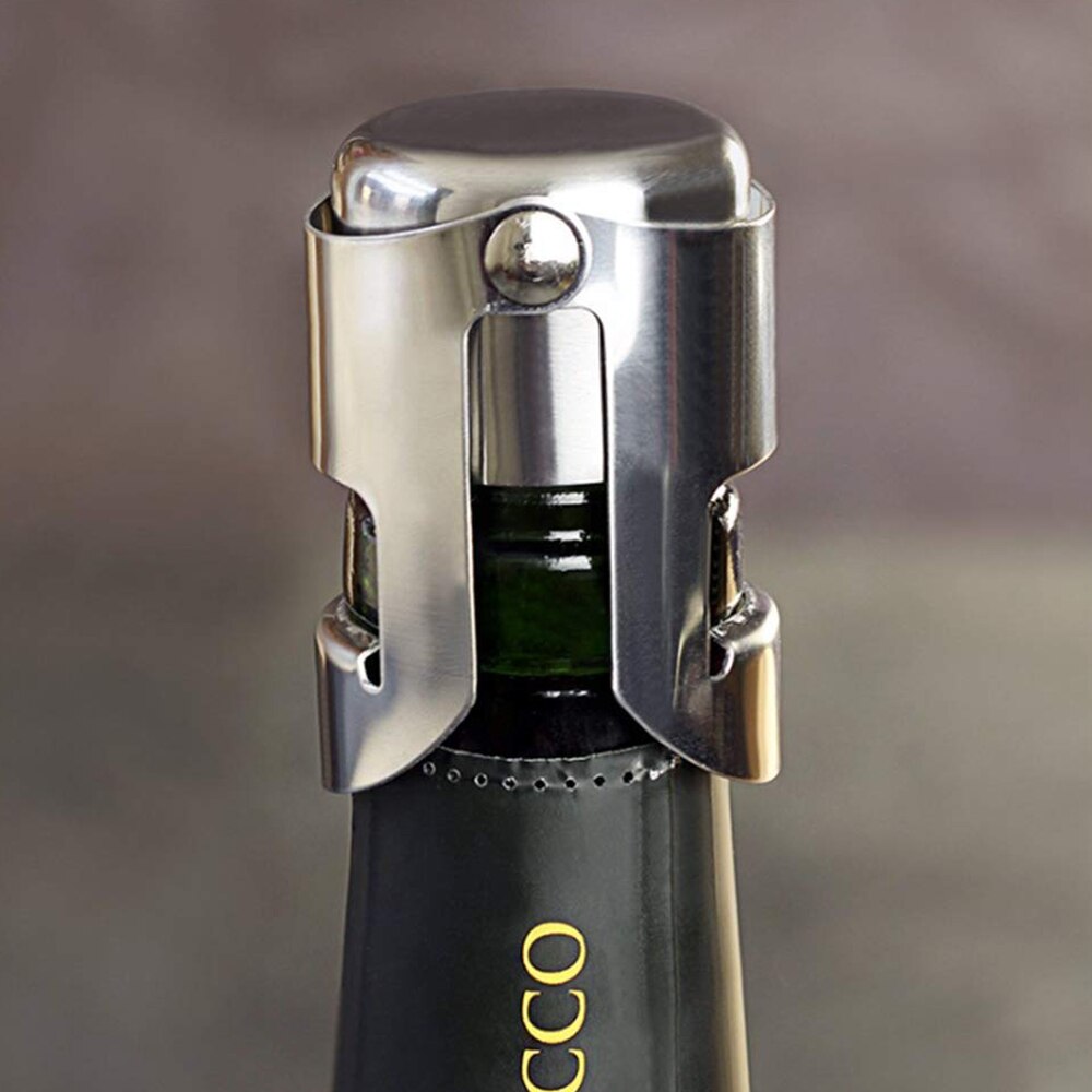 Stainless Steel Champagne Bottle Cap Portable Sealant Bar Cap Wine Bottle Plug Sparkling Wine Champagne Stopper Champagne Cap
