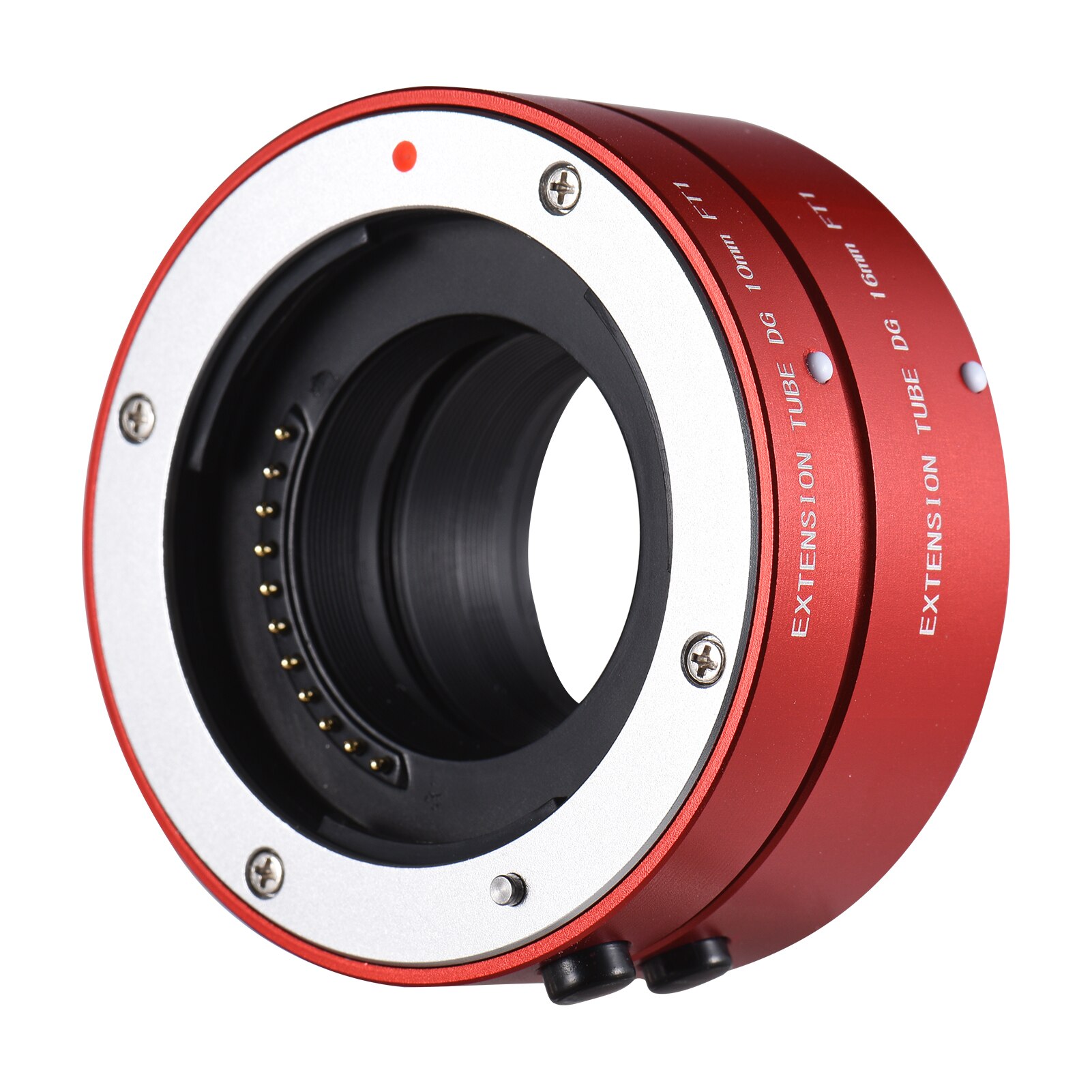 FOTGA Tubo de extensión Macro anillo 10mm + 16mm ajustable de apertura para Olympus E-P1 E-P2 E-PL1 E-PL2 MFT M4/3 cámaras con montura: Rojo