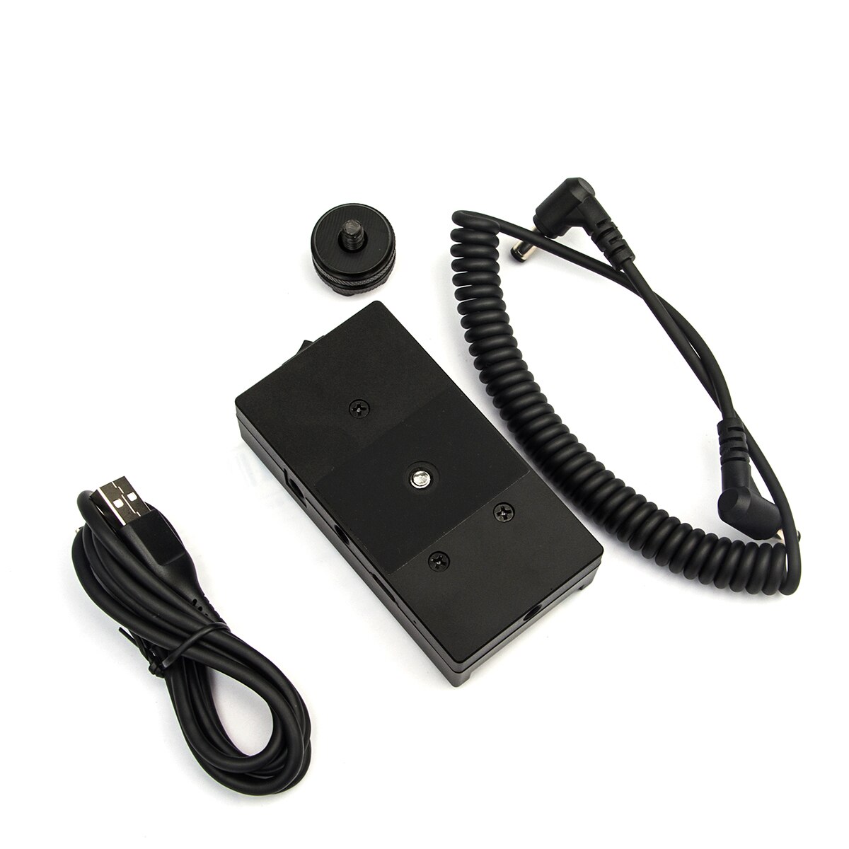 Batterie Montieren Platte Netzteil + 1/4 Heißer Schuh Adapter + DC Kabel + Typ-C USB C Kabel Bausatz für Sony F970 F770 F750 F550 F330