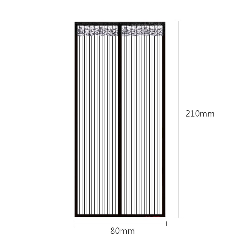 Multi-functional Summer Magnetic Door Mosquito Net Practical Durable Automatic Closure Anti Fly Insect Kitchen Mesh: 210x80cm