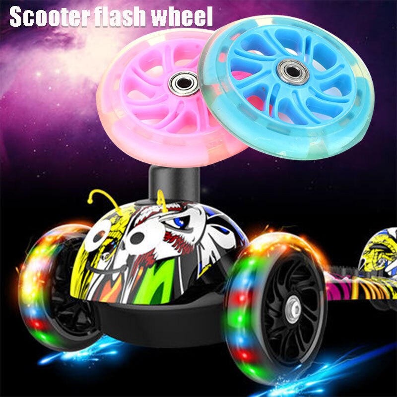 Ruedas de PU para patinete, ruedas de maleta duraderas de 120mm, 2 colores, práctica, deslizamiento de una sola deformación, Longboard
