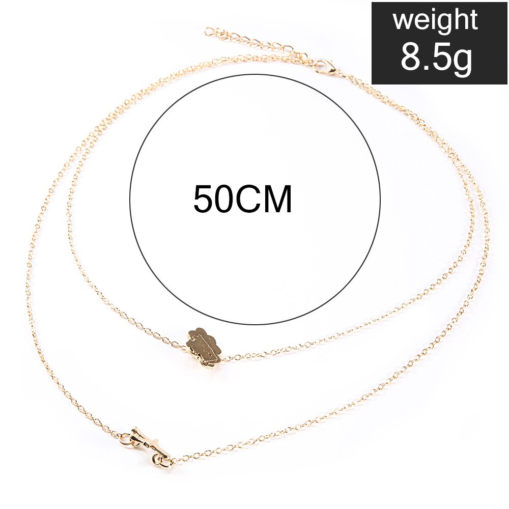 Diezi vintage guldkedja halsband för kvinnor bohemia multilayer flygplan moln charm statement choker halsband festsmycken