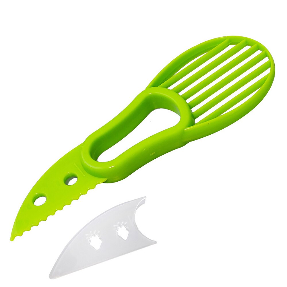 3 w 1 krajalnica robić awokado obieraczka obieraczka robić owoców obieraczka miarka separator narzędzie nóż z tworzywa sztucznego narzędzia warzywne krajalnica przyrząd kuchenny: 02