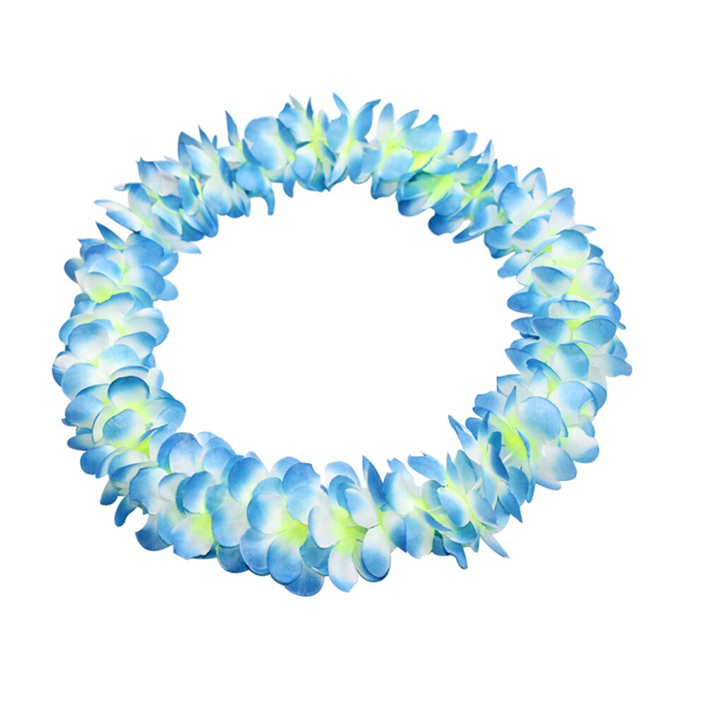 108 cm Flower garland Hawaiian Hula Cloth Garland necklace Party Beach Decor Home decor + Plastic: Blue