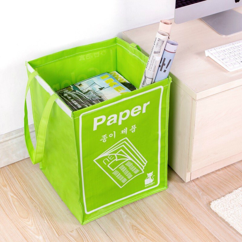 Große Quadrat Gewebt Wäsche Korb Korb Baby Abschluss Kleidung Spielzeug Faltbare Stoff Lagerung Taschen Griff Schlecht Waschen Organizer