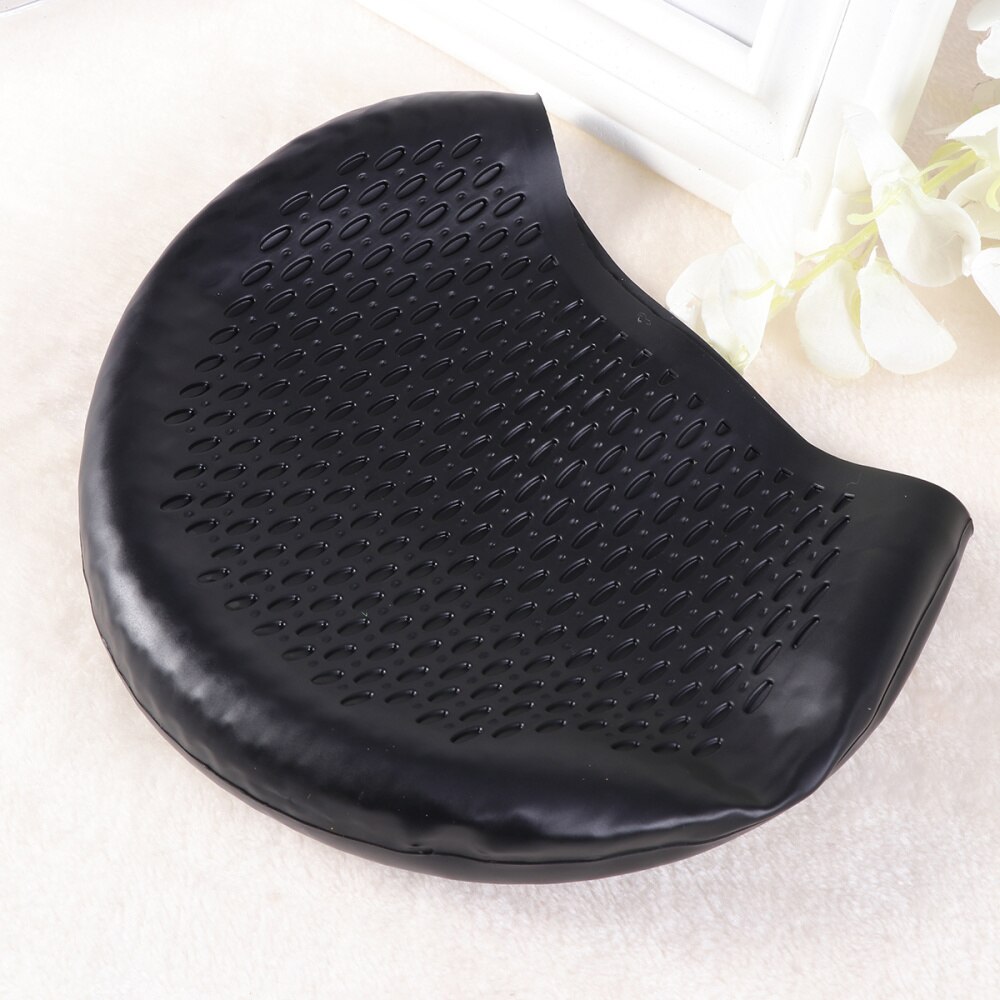 Swimming Cap Hat Water Pattern Waterproof Silicone Nontoxic Swimming Cap Hat Men Women Girls Boys Sporty Bathing Cap(Black)