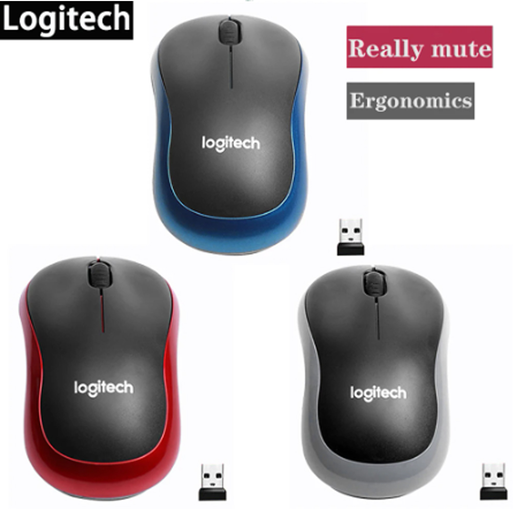 Logitech Mouse M185 2.4 GHz Wireless Mouse 1000DPI Gaming Optical Mice Wireless Mouse For Computer Laptop Office