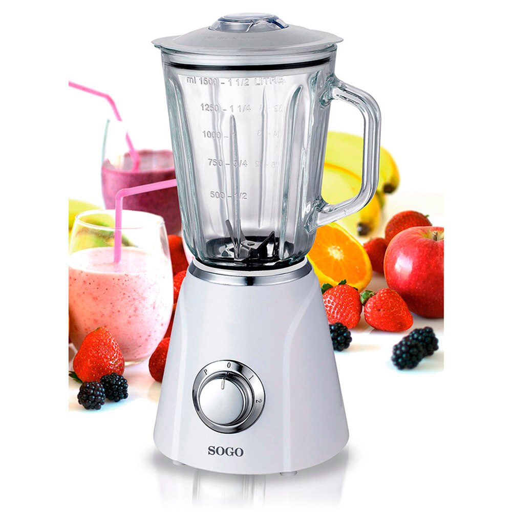 Blender Sogo Glas Glas Tumbler, Glas Kruik, Stalen Messen, Snelle, Krachtige, Draagbare, Vloeibaar, mince, Blender, Tumbler Blender