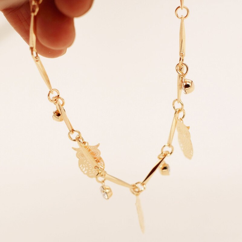 Owl Water Tassel Bracelet Charming Gold Color Bracelet Accessories For Women Girl Jewelry Party