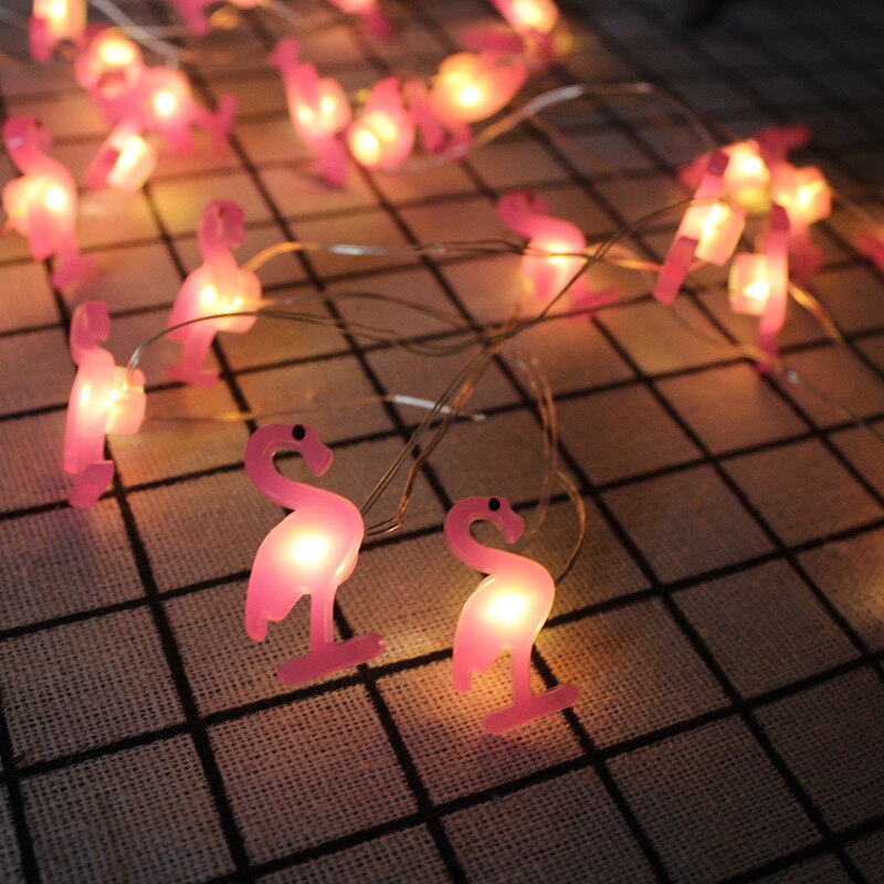 Rode Koperdraad Lamp String Led Meisje Kamer Decoratieve Verlichting Slaapkamer Decoratieve Verlichting String Opknoping Lichten Kleine Gekleurde Lichten