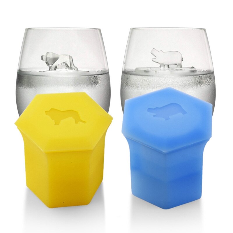 Diamond Ice Cube Moulds voor Gin Bril, Whiskey, Scotch, Cocktail en Liqueur Ice Cube Lade Silicone
