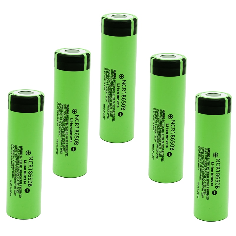 18650 Lithium Ion Rechargeable Battery for Panasonic NCR 18650B 3400mAh Flashlight Tool + USB Quad Smart Char