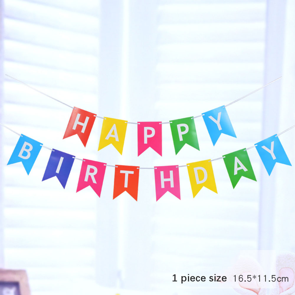 5m Happy Birthday Banner Colorful Paper Bunting Garland Banners Flags Birthday Party Decoration Baby Shower Wedding Supplies: Olive
