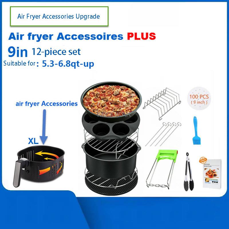 Ir rasvakeittimen lisävarusteet 9 "leivonnassa kori grilli ja pizza levy 9 12 kpl 5.3qt-6.8 qtupd 400
