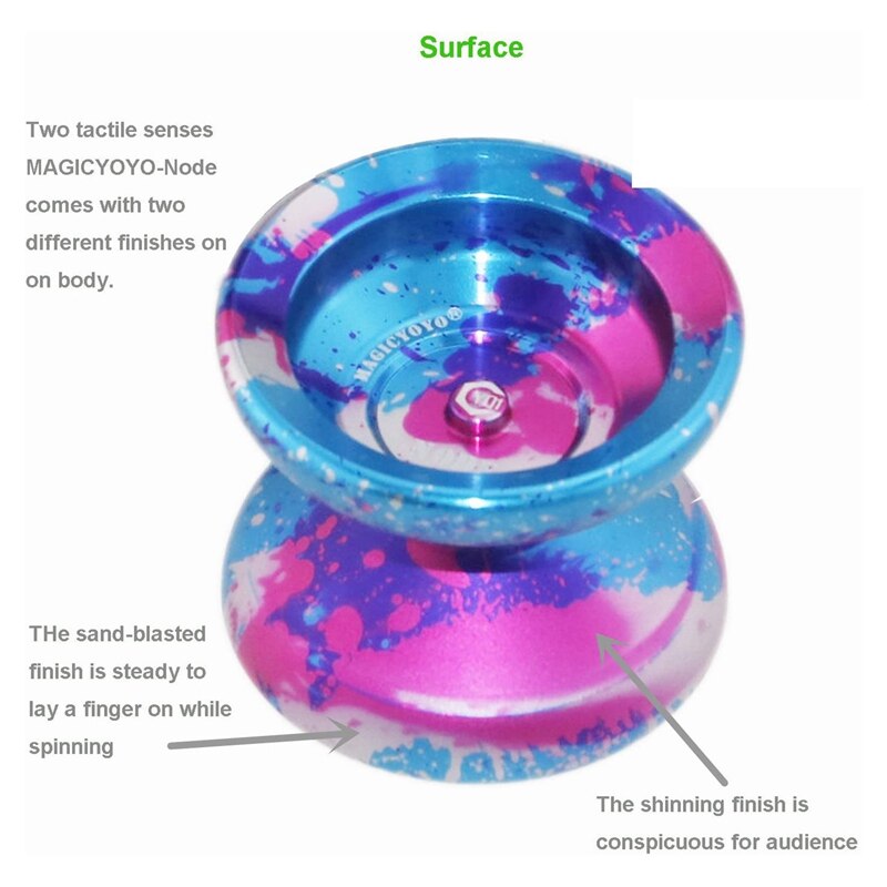 MAGICYOYO Y01 Node Unresponsive Yoyo,Long Spinning Time Prettiest Yoyo Witsh Bag and 5 Yoyo Strings